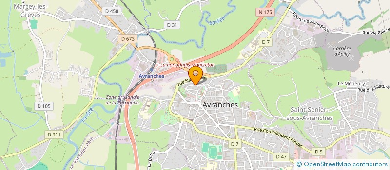 localisation de l'entreprise CHANTAL DELAUNEY  AVRANCHES