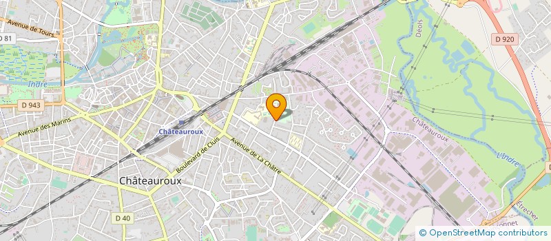localisation de l'entreprise CHANTAL SERVICES à CHATEAUROUX