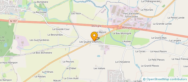 localisation de l'entreprise CHANTALAIN  TORCE