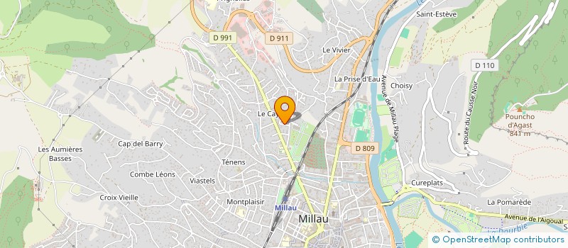 localisation de l'entreprise CHANTALERIC  MILLAU