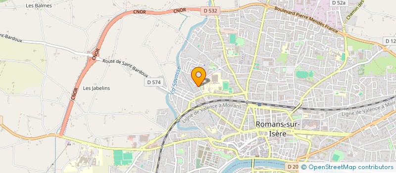 localisation de l'entreprise CHANTALOUETTE  ROMANS-SUR-ISERE