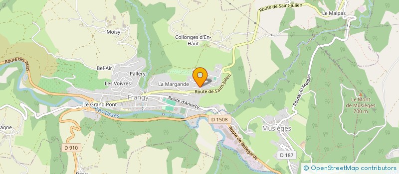 localisation de l'entreprise CHANTANFEGNY  FRANGY