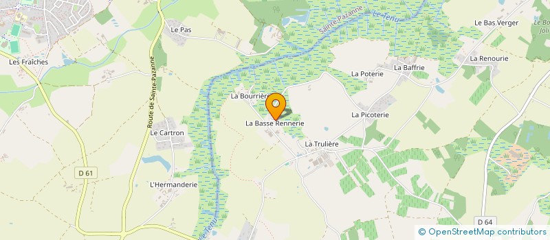 localisation de l'entreprise CHANTE AU BOIS à SAINT-MARS-DE-COUTAIS