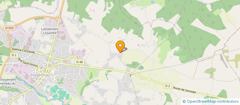 localisation de l'entreprise CHANTE AUX CHAMPS  HAGETMAU