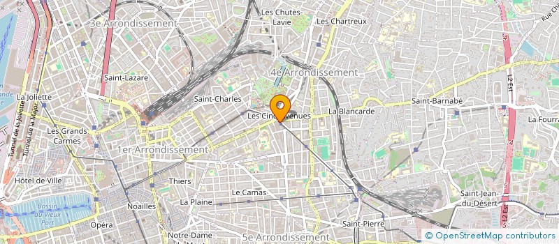 localisation de l'entreprise CHANTE JOIE à MARSEILLE 4EME