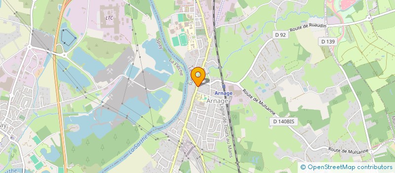 localisation de l'entreprise CHANTEAU REUNGERE à ARNAGE