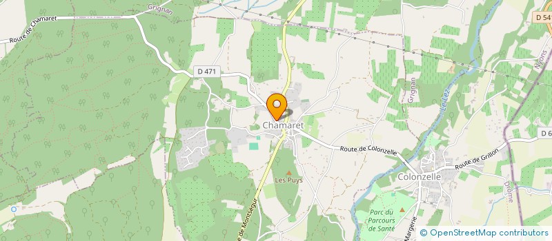 localisation de l'entreprise CHANTEBISE  CHAMARET