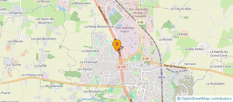 localisation de l'entreprise CHANTEBREIZH  VERN-SUR-SEICHE