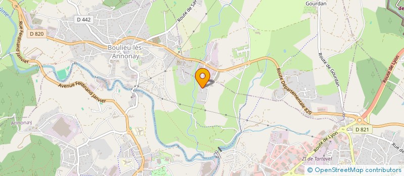 localisation de l'entreprise CHANTECAILLE  BOULIEU-LES-ANNONAY