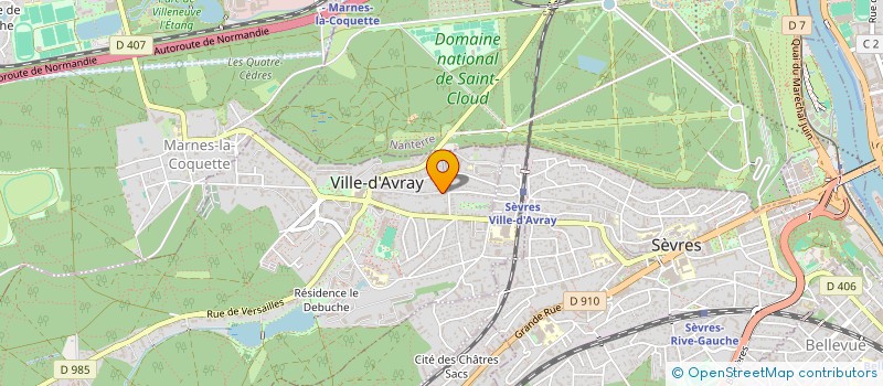 localisation de l'entreprise CHANTECLAIRE  VILLE-D'AVRAY