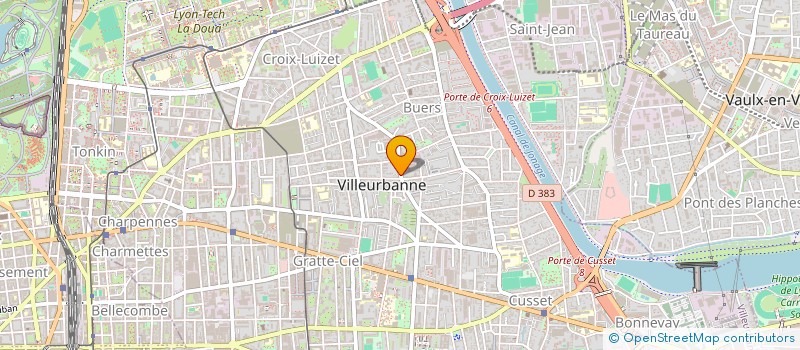 localisation de l'entreprise CHANTECUME  VILLEURBANNE