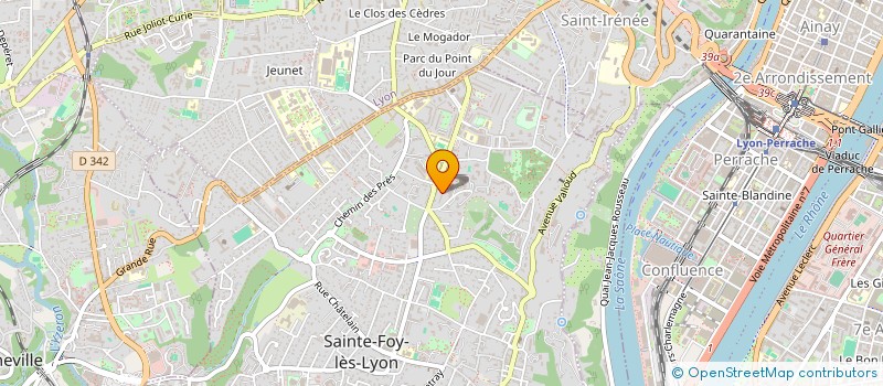 localisation de l'entreprise CHANTEFABLE à SAINTE-FOY-LES-LYON