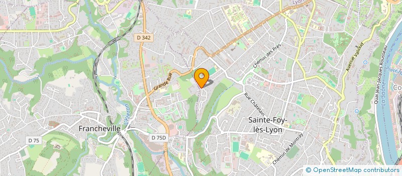 localisation de l'entreprise CHANTEGRILLET  SAINTE-FOY-LES-LYON