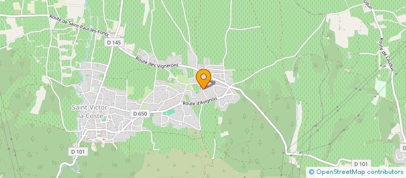 localisation de l'entreprise CHANTEGRIVE SUD  SAINT-VICTOR-LA-COSTE