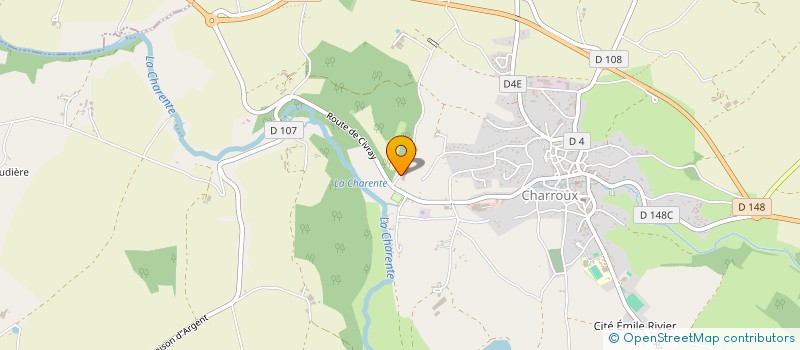 localisation de l'entreprise CHANTEGROLLE  CHARROUX