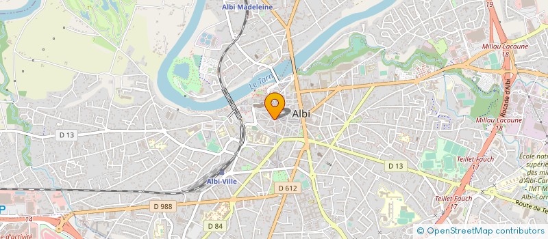 localisation de l'entreprise CHANTEL à ALBI