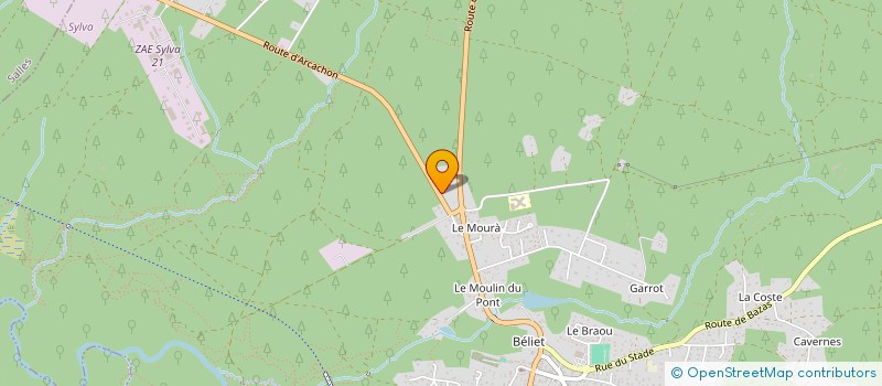 localisation de l'entreprise CHANTELAUDE  BELIN-BELIET