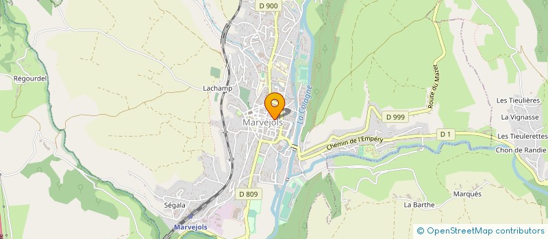 localisation de l'entreprise CHANTELAUZE  MARVEJOLS