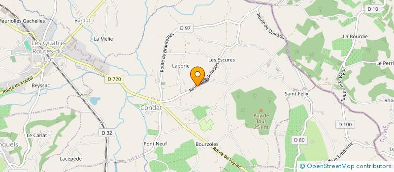 localisation de l'entreprise CHANTELOUBE  CAVAGNAC