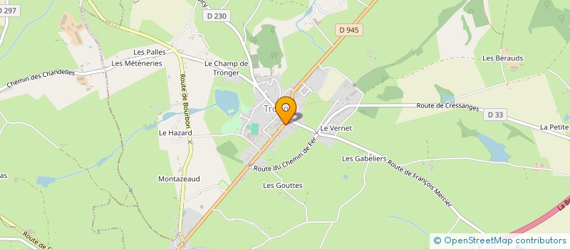 localisation de l'entreprise CHANTELOUBE  TRONGET