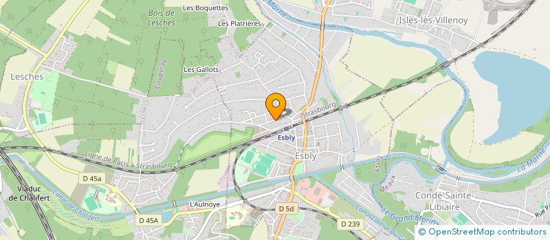 localisation de l'entreprise CHANTELOUP à ESBLY