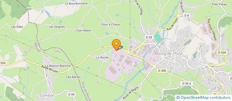 localisation de l'entreprise CHANTELOUP  THIZY LES BOURGS