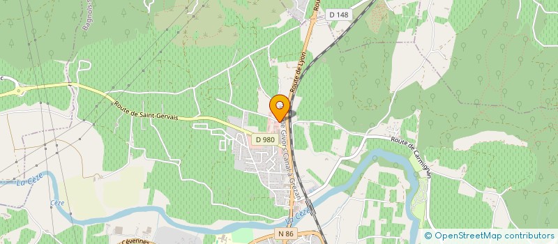 localisation de l'entreprise CHANTELOUP à BAGNOLS-SUR-CEZE