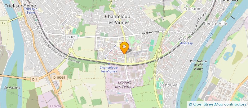 localisation de l'entreprise CHANTELOUP RAMA  CHANTELOUP-LES-VIGNES