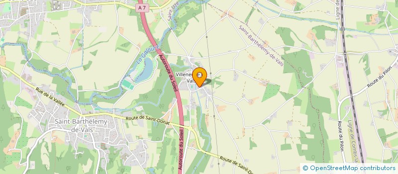 localisation de l'entreprise CHANTEMERLE TAXI  SAINT-BARTHELEMY-DE-VALS