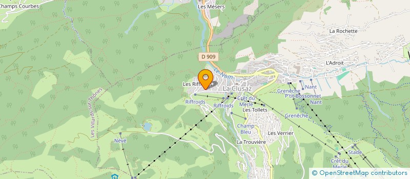 localisation de l'entreprise CHANTENEIGE ZERO HUIT à LA CLUSAZ