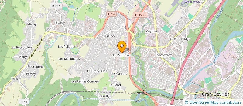 localisation de l'entreprise CHANTEPAGE  POISY