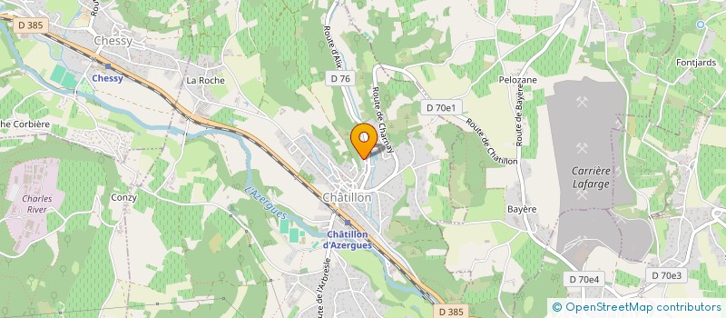 localisation de l'entreprise CHANTEPERDRIX SCI  CHATILLON