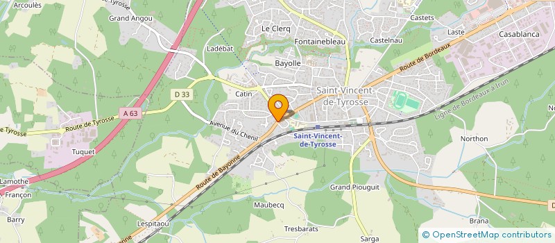 localisation de l'entreprise CHANTEPOMAR à SAINT-VINCENT-DE-TYROSSE