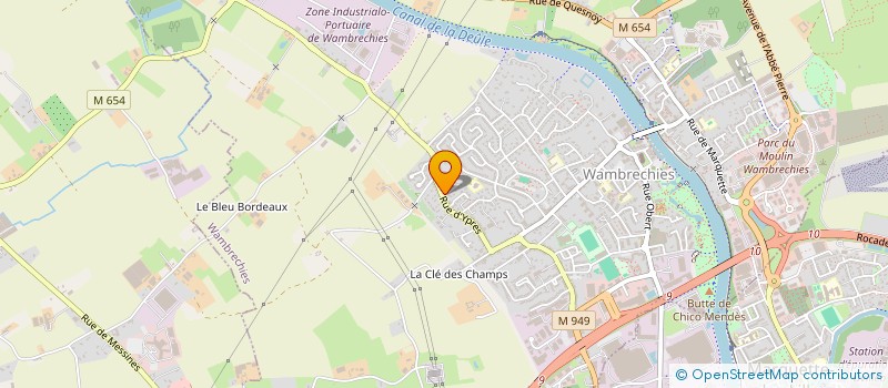 localisation de l'entreprise CHANTER POUR DIEU  WAMBRECHIES