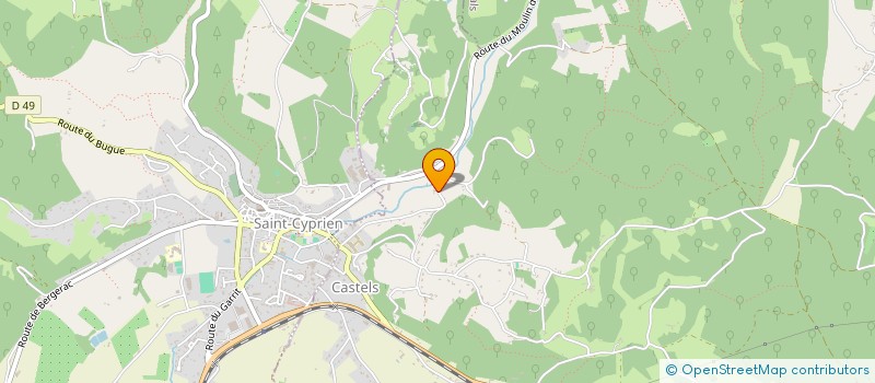 localisation de l'entreprise CHANTERAINETTE  CASTELS ET BEZENAC