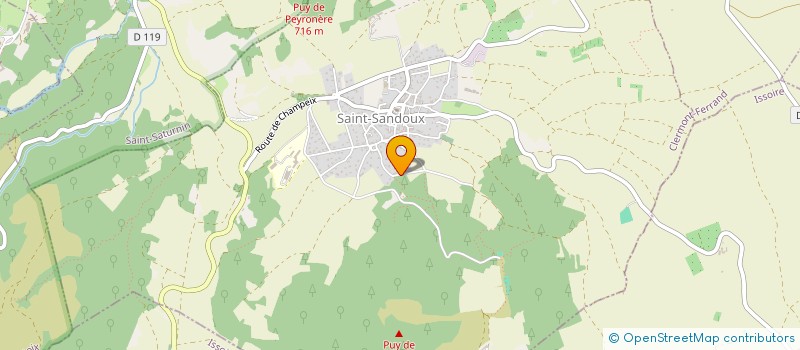 localisation de l'entreprise CHANTERANNE TIRETAINE SCI  SAINT-SANDOUX