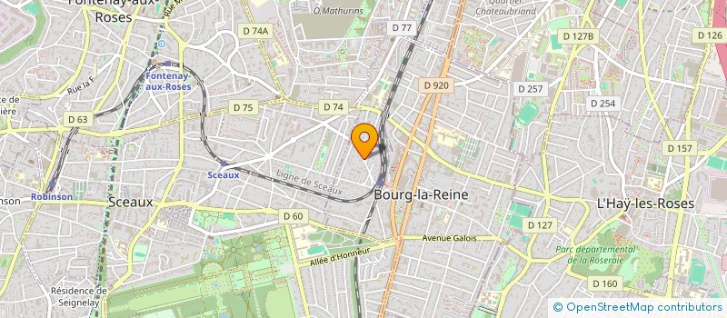 localisation de l'entreprise CHANTEREAU 1.0 à BOURG-LA-REINE