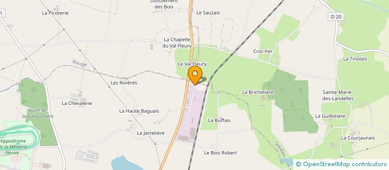 localisation de l'entreprise CHANTEREAU COUVERTURE à CHATEAUBRIANT