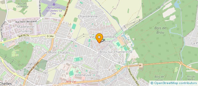 localisation de l'entreprise CHANTEREINE CREATIONS  CHELLES