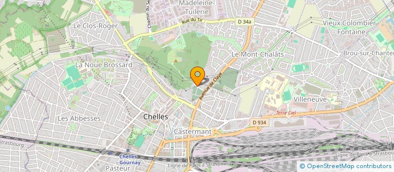 localisation de l'entreprise CHANTEREINE M.T  CHELLES