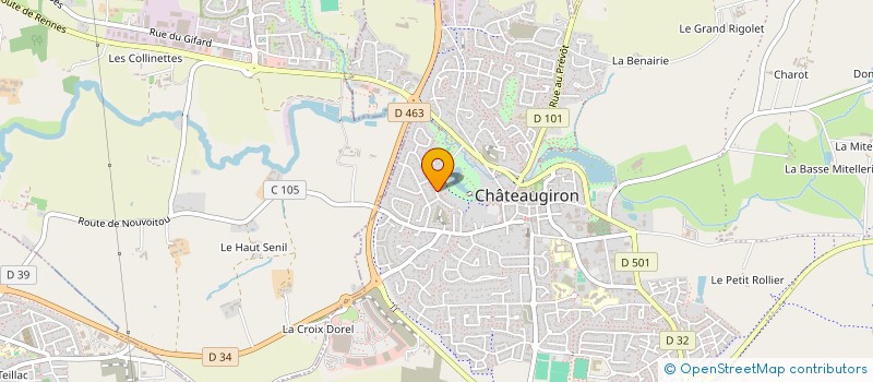 localisation de l'entreprise CHANTEREINE35  CHATEAUGIRON