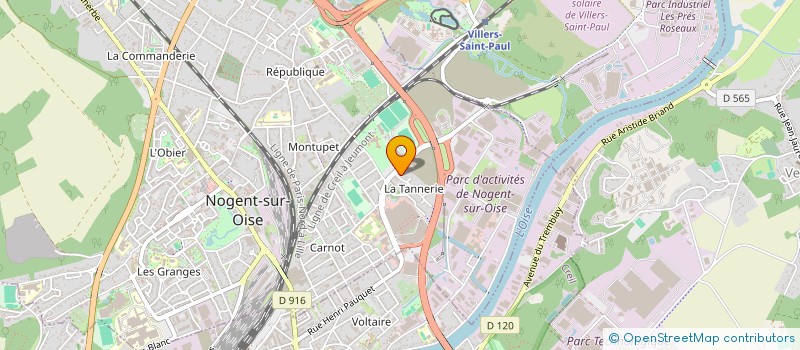 localisation de l'entreprise CHANTERIC  NOGENT-SUR-OISE