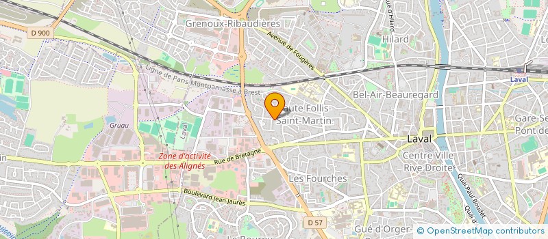 localisation de l'entreprise CHANTERIE LA PERRINETTE A COEUR JOIE à LAVAL