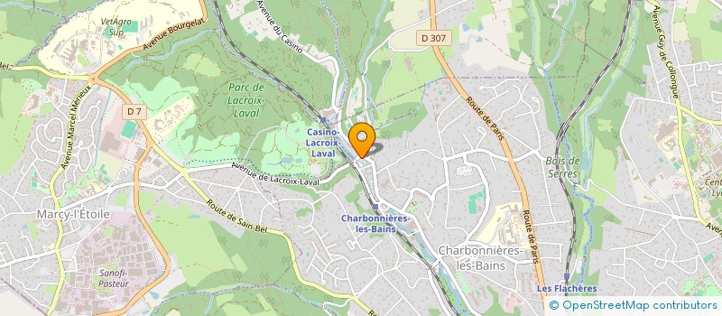 localisation de l'entreprise CHANTESOURCE CHORALE  CHARBONNIERES-LES-BAINS