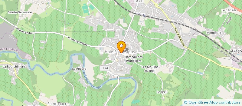 localisation de l'entreprise CHANTEVIGNE à LA HAIE-FOUASSIERE