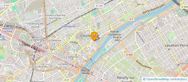 localisation de l'entreprise CHANTHI à COURBEVOIE
