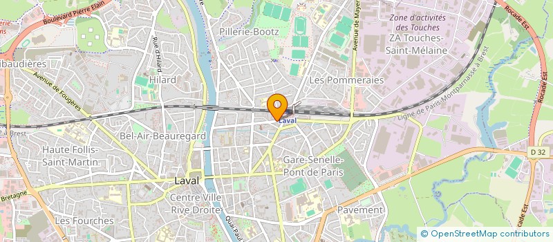 localisation de l'entreprise CHANTIER à LAVAL