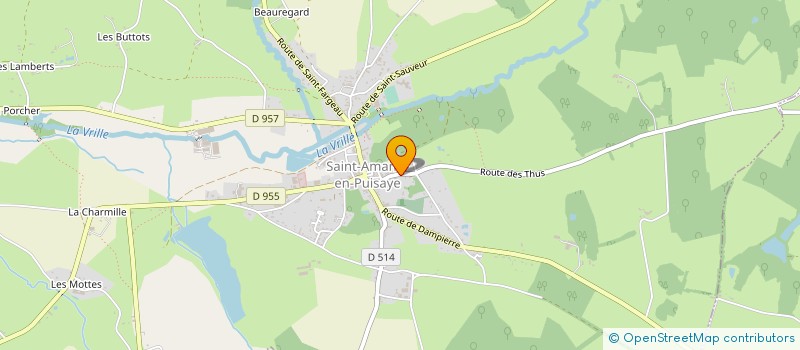 localisation de l'entreprise CHANTIER D'INSERTION DE ST AMAND EN P  SAINT-AMAND-EN-PUISAYE