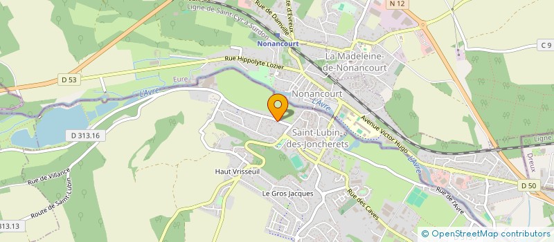 localisation de l'entreprise CHANTIER DU CHENE TONNET à SAINT-LUBIN-DES-JONCHERETS