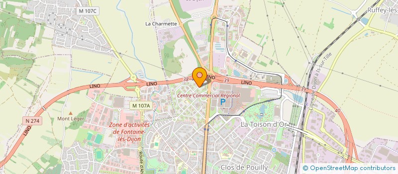 localisation de l'entreprise CHANTIER ECOLE BOURGOGNE FRANCHE-COMTE à DIJON